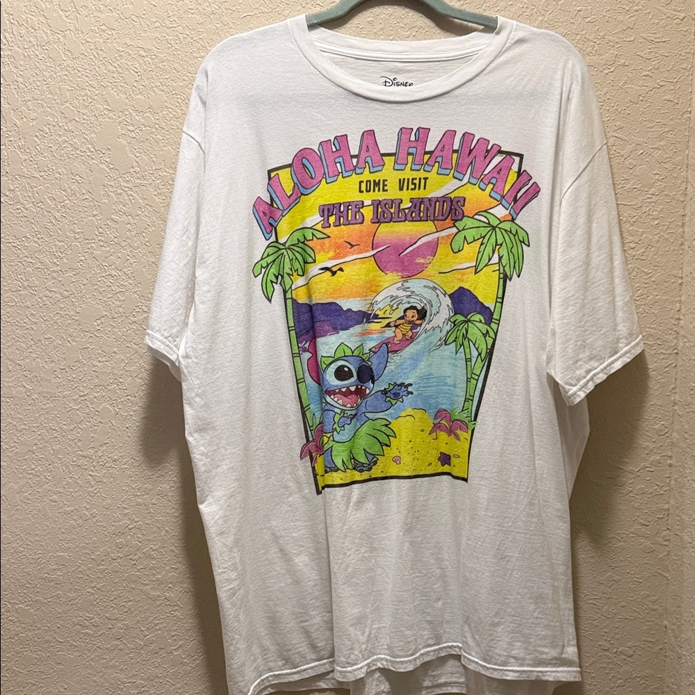 Disney, Aloha Hawaii Lilo & Stitch Graphic Tee, Size XL